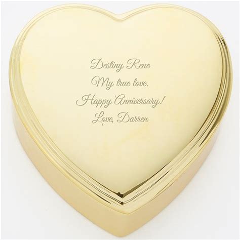 things remembered heart shape metal box|Engraved Heart Box and Small Metal Hoop Set.